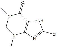 8-Chloro-1,2,3,6-tetrahydro-1,3-dimethyl-7H-purin-6-one Struktur