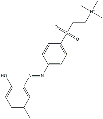 2-[p-(2-Hydroxy-5-methylphenylazo)phenylsulfonyl]ethyltrimethylaminium,,结构式