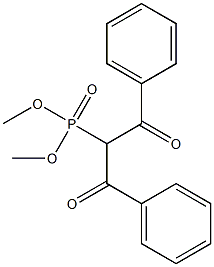 (1,3-ジフェニル-1,3-ジオキソプロパン-2-イル)ホスホン酸ジメチル 化学構造式