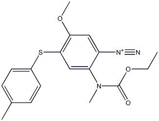 2-[(Ethoxycarbonyl)methylamino]-5-methoxy-4-[(4-methylphenyl)thio]benzenediazonium