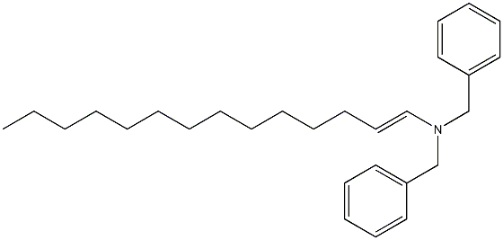 (1-Tetradecenyl)dibenzylamine Structure