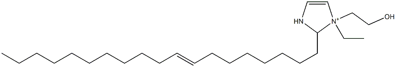 1-Ethyl-1-(2-hydroxyethyl)-2-(8-nonadecenyl)-4-imidazoline-1-ium Structure