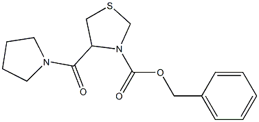 4-[(Pyrrolidin-1-yl)carbonyl]thiazolidine-3-carboxylic acid benzyl ester|