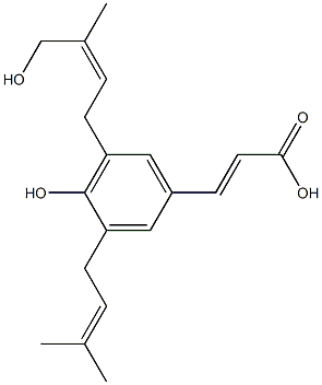 (E)-3-[3-(3-Methyl-2-butenyl)-4-hydroxy-5-[(Z)-4-hydroxy-3-methyl-2-butenyl]phenyl]acrylic acid