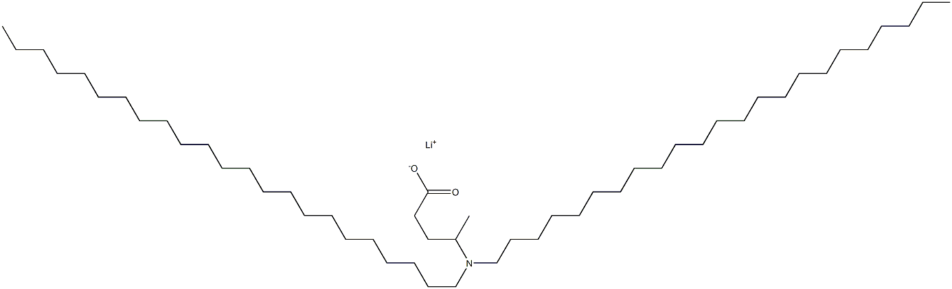 4-(Ditricosylamino)valeric acid lithium salt Structure