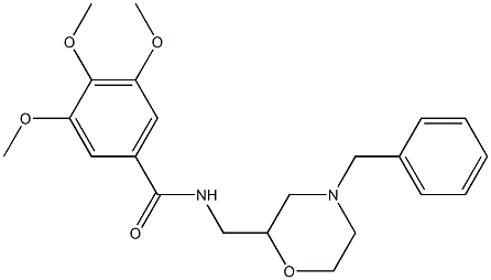 N-(4-Benzylmorpholin-2-ylmethyl)-3,4,5-trimethoxybenzamide Structure