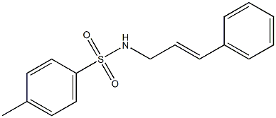 N-(3-Phenyl-2-propenyl)-4-methylbenzenesulfonamide,,结构式