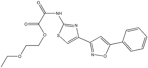 N-[4-(5-Phenyl-3-isoxazolyl)-2-thiazolyl]oxamidic acid 2-ethoxyethyl ester