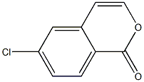 6-Chloro-1H-2-benzopyran-1-one,,结构式