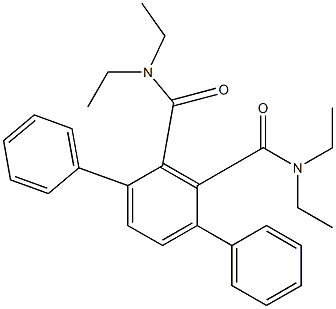 N,N,N',N'-Tetraethyl-1,1':4',1''-terbenzene-2',3'-dicarboxamide Structure