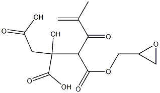 Methacryloylcitric acid glycidyl ester,,结构式