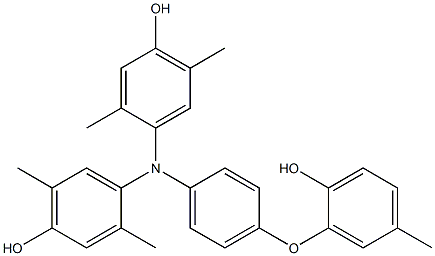 N,N-Bis(4-hydroxy-2,5-dimethylphenyl)-4-(2-hydroxy-5-methylphenoxy)benzenamine Structure