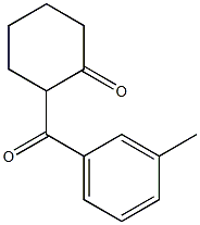 2-(3-メチルベンゾイル)シクロヘキサン-1-オン 化学構造式