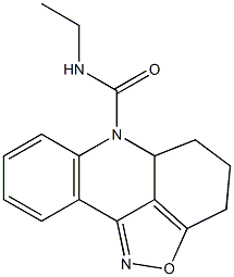 N-Ethyl-4,5,5a,6-tetrahydro-3H-isoxazolo[5,4,3-kl]acridine-6-carboxamide Struktur