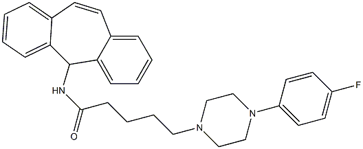 5-[4-(4-Fluorophenyl)-1-piperazinyl]-N-(5H-dibenzo[a,d]cyclohepten-5-yl)valeramide