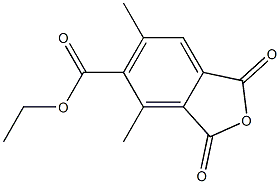 4-Ethoxycarbonyl-3,5-dimethylphthalic anhydride Structure