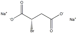 [S,(-)]-2-Bromosuccinic acid disodium salt Structure