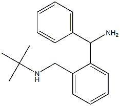 2-[(Amino)(phenyl)methyl]-N-(1,1-dimethylethyl)benzenemethanamine Struktur