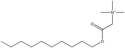 N,N,N-Trimethyl-2-oxo-2-(decyloxy)ethanaminium 结构式