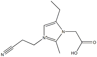 3-(2-Cyanoethyl)-2-methyl-5-ethyl-1-(carboxymethyl)-1H-imidazol-3-ium