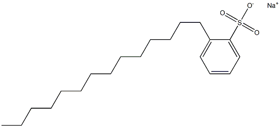 2-Tetradecylbenzenesulfonic acid sodium salt Structure