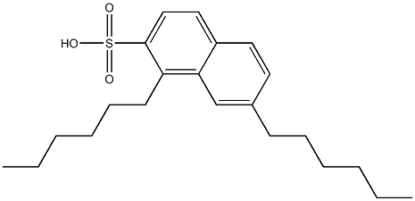 1,7-Dihexyl-2-naphthalenesulfonic acid,,结构式