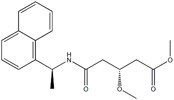 (3R)-4-[[(S)-1-(1-Naphtyl)ethyl]aminocarbonyl]-3-methoxybutyric acid methyl ester