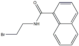 N-(2-ブロモエチル)-1-ナフトアミド 化学構造式