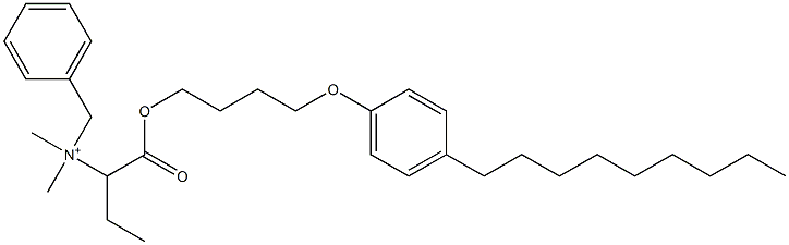 N,N-Dimethyl-N-benzyl-N-[1-[[4-(4-nonylphenyloxy)butyl]oxycarbonyl]propyl]aminium Structure