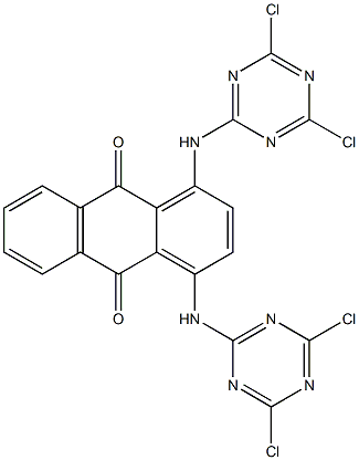  1,4-Bis(4,6-dichloro-1,3,5-triazin-2-ylamino)anthraquinone