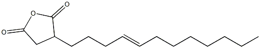 3,4-ジヒドロ-3-(4-ドデセニル)-2,5-フランジオン 化学構造式