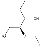 (4S,5S)-5-Methoxymethoxy-1-hexene-4,6-diol Structure