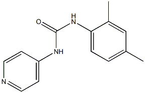 1-[(2,4-Dimethylphenyl)]-3-(pyridin-4-yl)urea 结构式