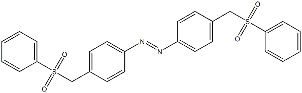 4,4'-Azobis(1-[(phenylsulfonyl)methyl]benzene),,结构式