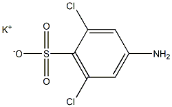 4-Amino-2,6-dichlorobenzenesulfonic acid potassium salt 结构式