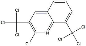 2-Chloro-3,8-bis(trichloromethyl)quinoline Struktur