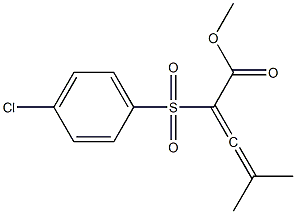 4-Methyl-2-(4-chlorophenylsulfonyl)-2,3-pentadienoic acid methyl ester