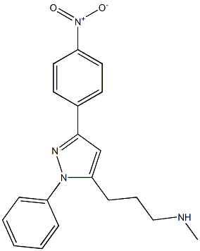 1-Phenyl-3-(4-nitrophenyl)-5-[3-(methylamino)propyl]-1H-pyrazole Structure