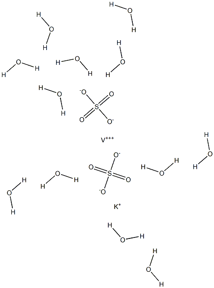 Potassium vanadium(III) sulfate dodecahydrate Structure