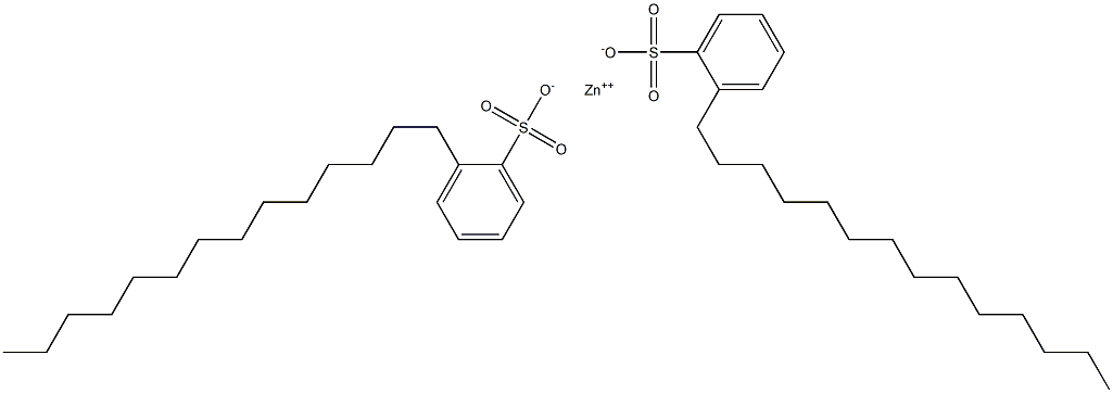 Bis(2-tetradecylbenzenesulfonic acid)zinc salt Structure
