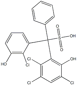 (2-Chloro-3-hydroxyphenyl)(2,3,5-trichloro-6-hydroxyphenyl)phenylmethanesulfonic acid