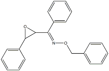 (E)-[3-Phenyloxiranyl]phenyl ketone O-benzyl oxime Structure