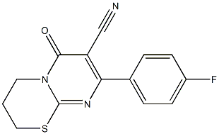 3,4-Dihydro-8-(4-fluorophenyl)-6-oxo-2H,6H-pyrimido[2,1-b][1,3]thiazine-7-carbonitrile