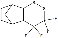 3,4,4a,5,6,7,8,8a-オクタヒドロ-3,3,4,4-テトラフルオロ-5,8-メタノ-1,2-ベンゾジチイン 化学構造式