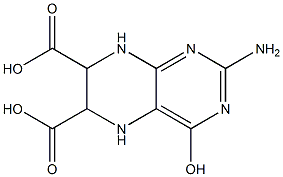 5,6,7,8-Tetrahydro-2-amino-4-hydroxypteridine-6,7-dicarboxylic acid Structure