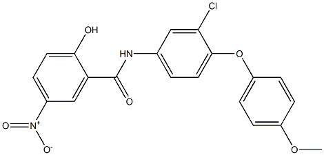  2-Hydroxy-5-nitro-N-[3-chloro-4-(4-methoxyphenoxy)phenyl]benzamide