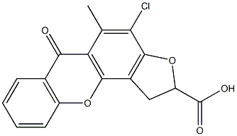 1,2-Dihydro-4-chloro-5-methyl-6-oxo-6H-furo[2,3-c]xanthene-2-carboxylic acid