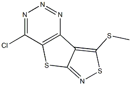 7-Chloro-3-(methylthio)-1,4,5,6-tetraaza-2,8-dithiacyclopent[a]indene Structure