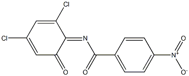 4-Nitro-N-(2,4-dichloro-6-oxo-2,4-cyclohexadien-1-ylidene)benzamide