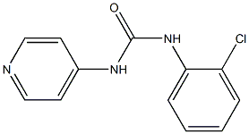 1-[(2-クロロフェニル)]-3-(ピリジン-4-イル)尿素 化学構造式
